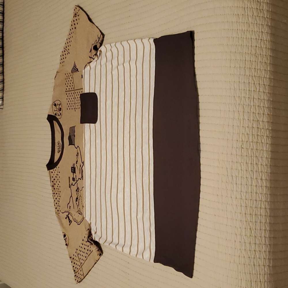 Born Fly Size 3XL T-shirt Tan and Brown